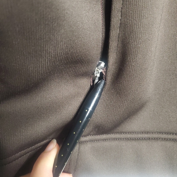 Lucy Women Track Jacket Size Large Brown Athletic Activewear Performance Neutral - Picture 7 of 13